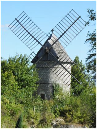 un moulin du Quercy à Castelnau