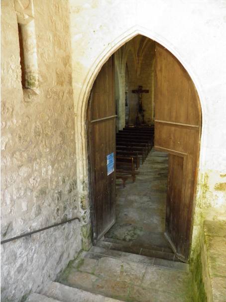 entrée église Saint Christophe de Touffailles 